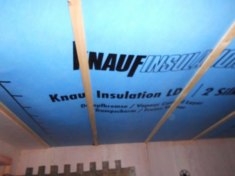 Kappendecke mit Abhängung ausgeblasen